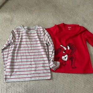NWOT Set of Carter’s Long Sleeve T-Shirts.